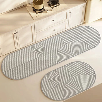 Tapis de cuisine superabsorbant en diatomite antidérapant