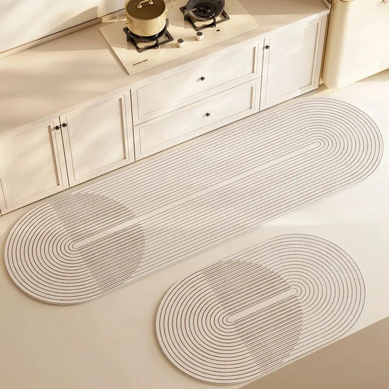 Tapis de cuisine superabsorbant en diatomite antidérapant