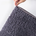 Tapis de salle de bain à poils longs, absorbant et antidérapant