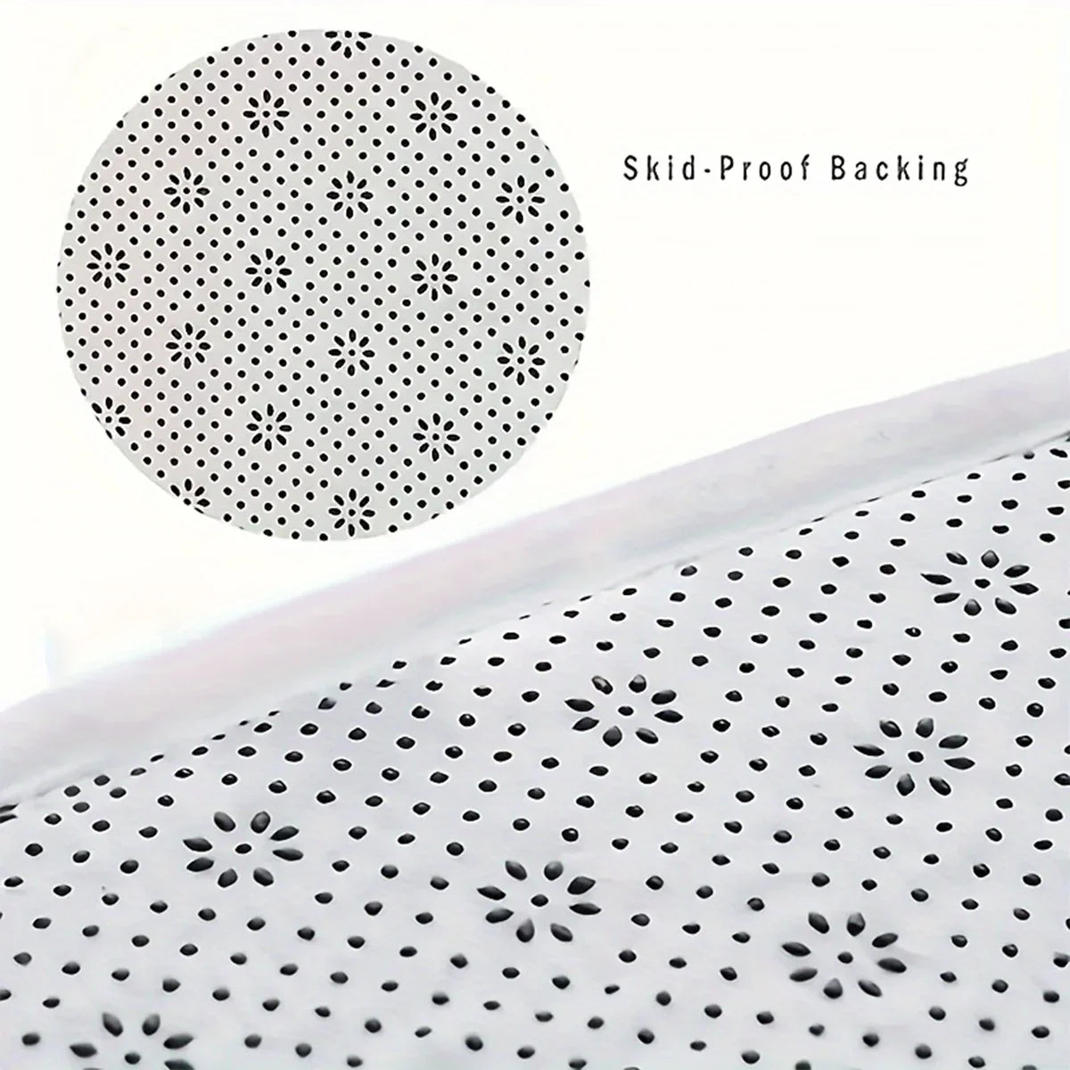 Tapis de salle de bain à poils longs, absorbant et antidérapant